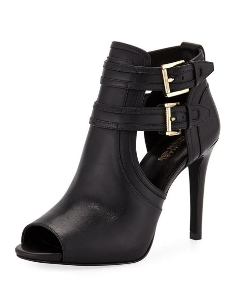 michael kors open toe booties|michael kors peep toe bootie.